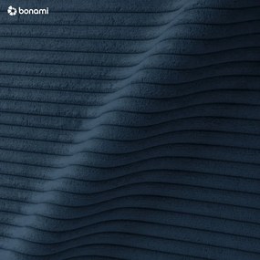 Kék kordbársony kinyitható sarokkanapé (jobb oldali) Tori – Bonami Selection