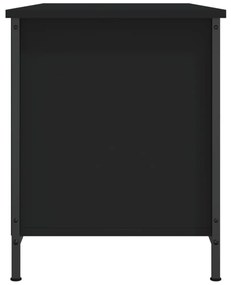 fekete szerelt fa TV-szekrény 100x40x50 cm