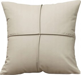 Párnahuzat Öko Bőr Vízálló Otthoni Kerti Bézs 45x45