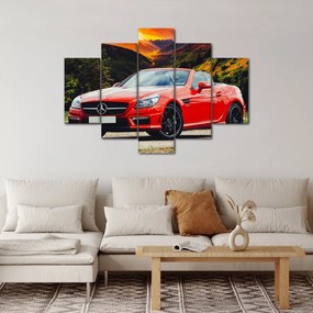 Kép - piros Mercedes (150x105 cm)
