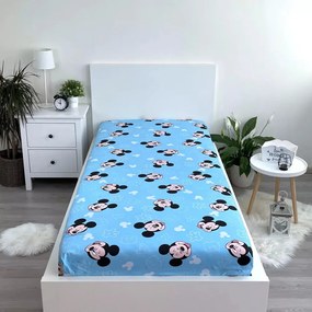 Disney Mickey gumis lepedő blue 90x200cm