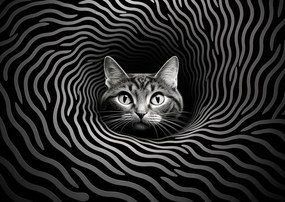 Poszter 42x29,7cm Hipnotizáló Macskaszem