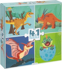 Dinoszaurusz Fun 4 az 1-ben puzzle