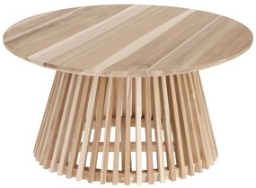 Irune teakfa dohányzóasztal, ⌀ 80 cm - Kave Home