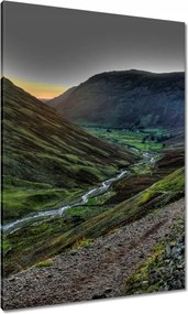 Vászonkép 70x100 Napfelkelte a hegyekben