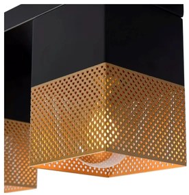 Lucide 21123/02/02 - Mennyezeti lámpa RENATE 2xE27/40W/230V arany/fekete