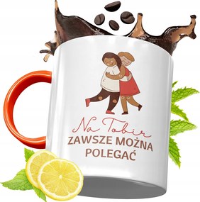 Narancssárga Bögre Barátnő Barátnőjének, fényképes nyomattal