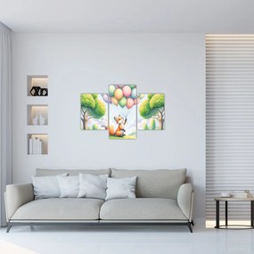 Kép – Boldog róka (90x60 cm)