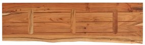 tömör akácfa téglalap alakú fali polc 90 x 30 x 2,5 cm