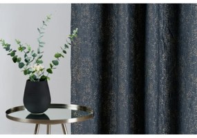 Sötétkék-szürke függöny 135x280 cm Wayland – Mendola Fabrics
