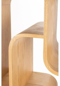 Natúr színű tölgyfa könyvespolc 60x160x35 cm Seven – Zuiver