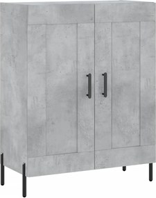 vidaXL betonszürke szerelt fa tálalószekrény 69,5 x 34 x 90 cm