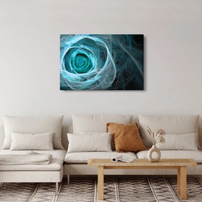 Kép - Absztrakt rózsaszín kék fekete háttérrel (90x60 cm)