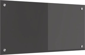 vidaXL Konyhai splashback Sötétszürke 80 x 40 cm edzett üveg
