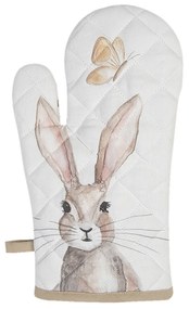 Vintage húsvéti nyuszi mintás pamut edényfogó kesztyű Rustic Easter Bunny