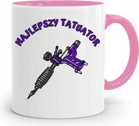 Tetoválóművésznek Tetováló Bögre Rózsaszín Ajándék fényképes nyomtatással