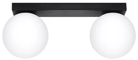 Fekete mennyezeti lĂĄmpa ĂŒveg bĂșrĂĄval Ăž 12 cm Umerta â Nice Lamps
