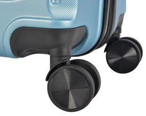 BONTOUR “SPINNER” közepes Duplakerekes Gurulós bőrönd, jégkék