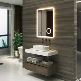 [pro.tec] LED fürdőszobai tükör Racale 60x80 cm fehér
