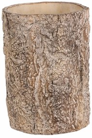 Virágcsomagoló fa kérget utánzó, 16 x 16 x 21 cm,beton, 16 cm