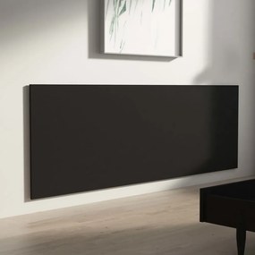 fekete szerelt fa fali fejtámla 240 x 1,5 x 80 cm