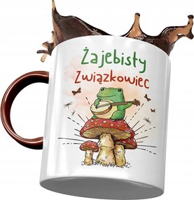 Bordó Bögre Szakszervezeti Békás Szakszervezeti Bögre Nyomtatott Fotóval