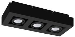 Eglo 31064 - LED spotlĂĄmpa MENDOZA 3xLED/4,7W/230V 3000K fekete