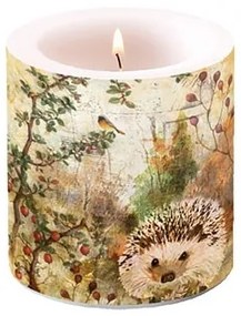 Autumn Hedgehog átvilágítós gyertya 8x7,5cm