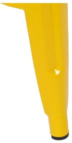 Sárga fém bárszék szett 2 db-os (ülésmagasság 76,5 cm) – Ixia