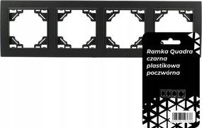 Kapcsoló aljzat burkolat matt fekete tartós 5L