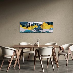 Kép - sarki táj (órával) (90x30 cm)