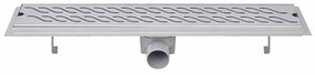 630x140 mm lineáris hullámos rozsdamentes acél zuhany lefolyó