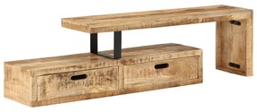 tömör mangófa TV-állvány (118-200) x 30 x 40 cm
