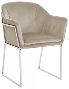 NT Tresanto Khaki / ezüst Bársony szék