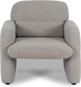 Pihenőfotel szürke színben, bouclé kárpittal TOGO