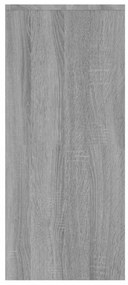 szürke sonoma színű szerelt fa tálalószekrény 102 x 33 x 75 cm