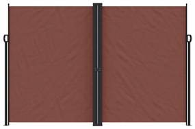 barna behúzható oldalsó napellenző 220 x 1000 cm
