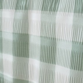 Zöld kétszemélyes ágyneműhuzat 200x200 cm Seersucker Gingham Check – Catherine Lansfield