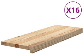 16 db tömör tölgyfa lépcsőfokok kezeletlen 70x25x2 cm