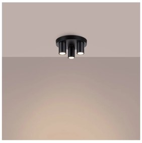 Fekete mennyezeti lámpa Castro – Sollux