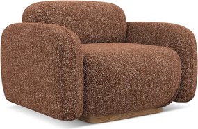 Narancssárga-barna fotel Ailani – Makamii