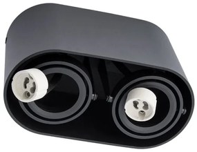 Spotlámpa SIROK 2xGU10/30W/230V fekete