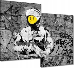 Vászonkép 80x70 Banksy Smiley