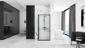 Zuhanykabin Rea Space In Black 80x100