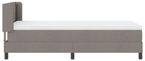 boxspring ágy matraccal - Taupe, 80x200 cm, szövet