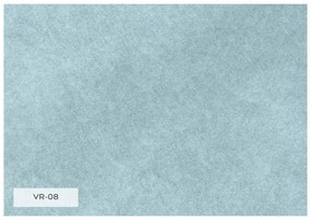 Világoskék bársony kinyitható kanapé 225 cm Charming Charlie – Miuform