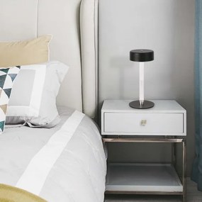 LED Dimmelhető újratölthető asztali lámpa LED/3W/5V 3000-6000K fekete