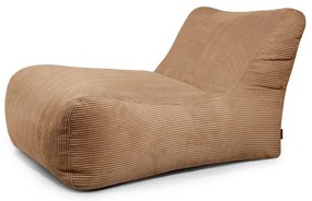 Barna kordbársony babzsákfotel Lounge 100 – SLOWDOWN