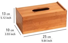 WENKO 23925100 - Zsebkendődoboz TERRA 25x13 cm barna