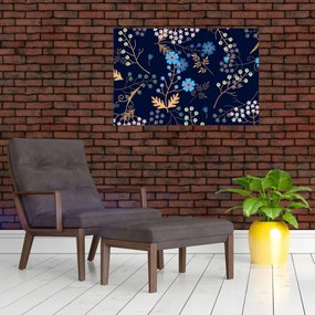 Kép - Őszi virágok (90x60 cm)